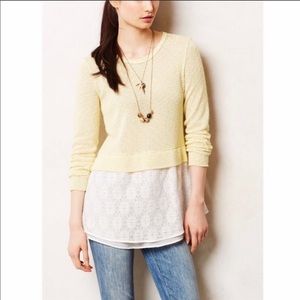 Anthropologie Clu + Willoughby Pullover top